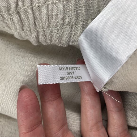 Madewell Flax Linen Blend Relaxed Track Trouser Ankle Pant S - Picture 5 of 7